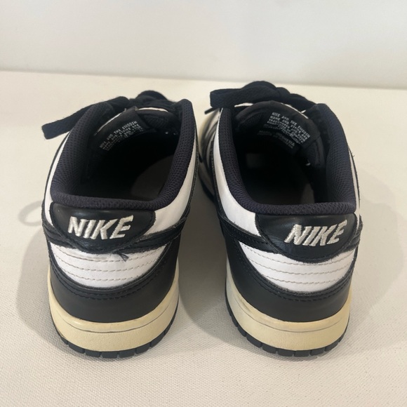 Nike Dunk Low Black White Panda Sneakers Shoes Youth 6.5 Womens 8 - Picture 8 of 9